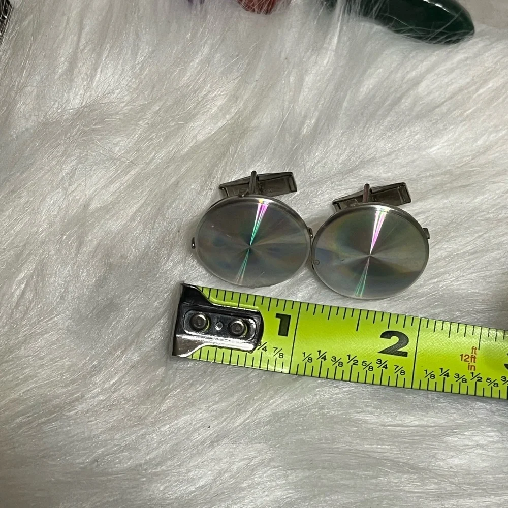 Vintage Holographic Cufflinks